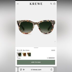 KREWE Ellie Sunglasses in Poppy 🕶️